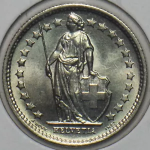 Switzerland 1968 1/2 Franc CH BU 152204 combine shipping - Picture 1 of 2