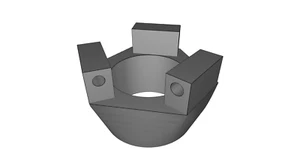 RC Vehicle Bull Bar Bracket for 1:10 Scale with Warn Winch Mount - Foto 1 di 3