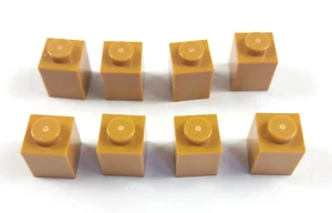 LEGO x8 Medium Nougat Brick 1x1 Réf 3005 - Picture 1 of 1