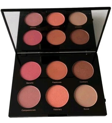 STUNNING RealHer You Are Brilliant Pro Blush Palette w/2 Brushes!! FREE SHIPPING - Image 1 of 2