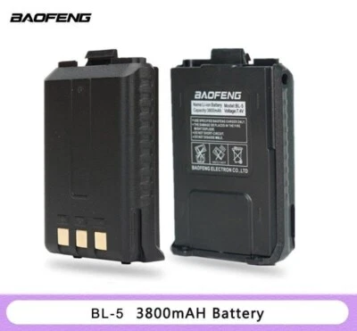 BAOFENG BL-5 Extended 3800mAh Battery for UV-5R UV-5R Plus BF-8F Series Radio - Image 1 of 4