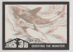 1983 Topps Jaws 3-D Diverting The Monster! #40 1g9