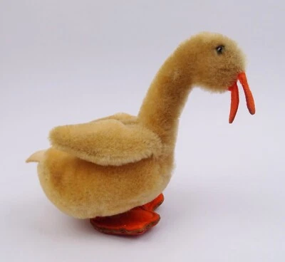 Steiff 6312 Gans Tulla 12 cm gelb ohne ID Steifftier um 1960 - Bild 1 von 4