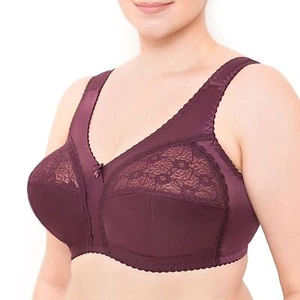 WIRELESS PLUS SIZE BRA MINIMIZER WIDE STRAPS UNLINED FULL COVERAGE 36-52CDEFGHI - Picture 1 of 12