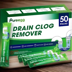 Drain Clog Remover - 50 Pack Drain Cleaner Remover Sealed FAST SHIPPING!!! - Picture 1 of 5