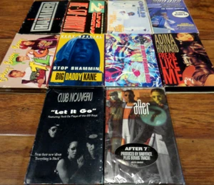 90S RAP HIP HOP CASSETTE SINGLE LOT COOLIO TLC 2LIVE CREW BIG DADDY KANE PM DAWN - Picture 1 of 3