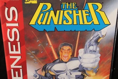 Sega Genesis The Punisher CIB with manual and box vintage video game 1994 - Image 1 of 4