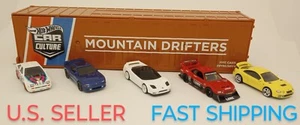 2022 CAR CULTURE MIX 3 MOUNTAIN DRIFTERS 5 PC SET W/CONTAINER HOT WHEELS HFF43 - Picture 1 of 14