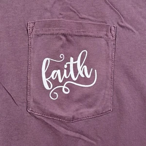 Religious Christian T Shirt Lifeway Faith Unisex 2XL NWT Tee Purple - Picture 1 of 6