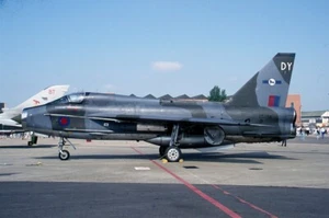 RAF, Lightning, XS458, at Mildenhall, in 1988, aircraft slide - Picture 1 of 1