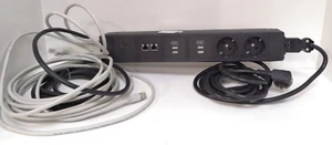 Steckdosenleiste 16A 3500W Netbox PB mit HDMI USB Netzwerk 2P16GIB013 , BGF964 - Bild 1 von 6
