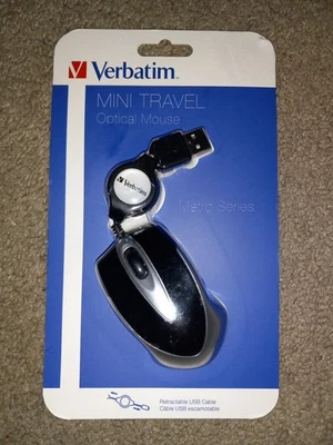 Verbatim 97256 Optical Mini Travel Mouse Black - Image 1 of 2