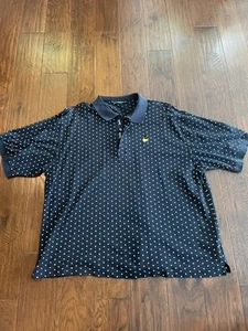Bobby Jones Shirt Mens 2XL Navy Polka Dot Masters National Golf Club Augusta - Picture 1 of 8