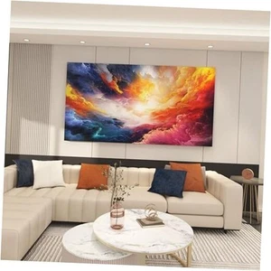 Colorful Wall Art | Abstract Canvas Art | Pictures for Living Room Wall - Picture 1 of 7