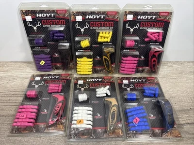 Kit de accesorios de arco compuesto de color personalizado Hoyt Archery de 10 piezas: amortiguadores de agarre, etc. Foto 1 de 4