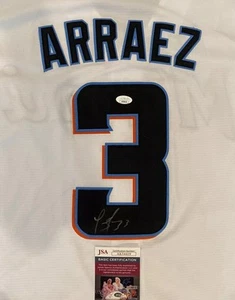 Luis Arraez Signed Autographed Miami Marlins Jersey JSA COA Certified - Picture 1 of 3