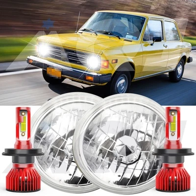 Carcasa de vidrio de haz sellado de luz de cabeza redonda de 7" pulgadas para Fiat Strada 1979-1982 Foto 1 de 4