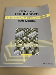 2006 Toyota Highlander Electrical Wiring Diagram Service Manual - Foto 1 di 3