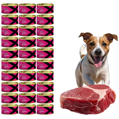 Hundefutter Nassfutter Hund 30x 120g in Dosen mit 100% Wild Getreidefrei X-DOG - Bild 1 von 4