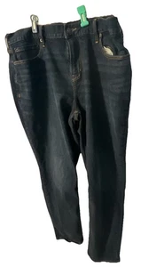 Pantalones de mezclilla para hombre Old Navy atléticos calce cónico incorporados flexibles talla 40x32 azul oscuro ¡BONITOS! - Imagen 1 de 4