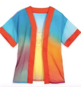 Disney Parks Cruise Line Colorful Rainbow Minnie Mouse Sheer Swim Cover Up XS - Picture 1 of 5