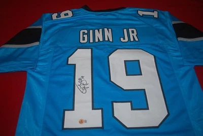 TED GINN JR 卡罗莱纳黑豹队签名球衣贝克特见证 1W548283 — 第 1/4 张图片