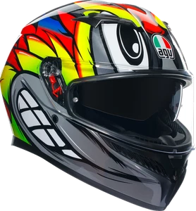 AGV 2118381004012S K3 Helmet - Birdy 2.0 - Gray/Yellow/Red - Small - Picture 1 of 7