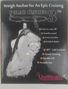 Uelfbaby Polar Cruiser 3 Ice Cleats Size L Black - Picture 1 of 8