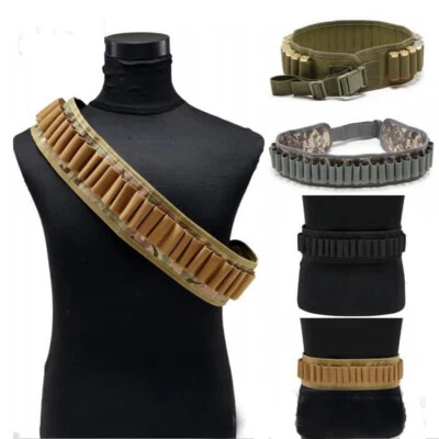 Tactical 30 Shell Shotgun 12/20 Gauge Cartridge Ammo Bandolier Sling Belt Holder - Image 1 of 4
