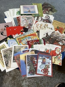 Vintage Weihnachtskarten Lot über 70 Karten 1970’s 80’s 90’s New Old Stock - Bild 1 von 24