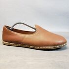 Charix Loafers Womens 40 / 9-9.5 Brown Leather Flats Istanbul Slip On Classic