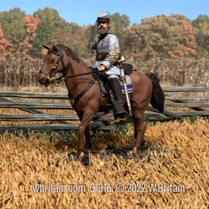 W. Britain 31316 Generale confederato Stonewall Jackson Mounted, n. 2 (britannici) - Foto 1 di 2