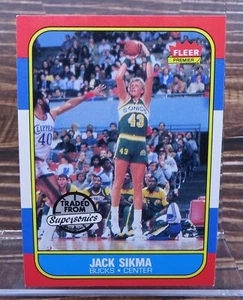 1986-87 Fleer Jack Sikma #102 Milwaukee Bucks - NBA Basketball - KOSTENLOSER Versand - Bild 1 von 7