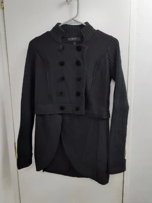 Abrigo Felicity Jessica Simpson Mezcla Lana Talla XS con Parte Inferior Desgarrada  Foto 1 de 4