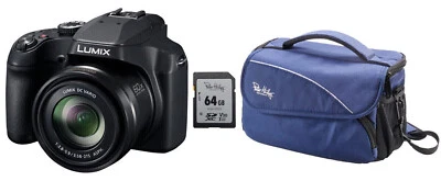 Panasonic Lumix DC-FZ82D inkl. Zubehörpaket : 64GB + Tasche ! FZ82 D  60x Zoom - Bild 1 von 4