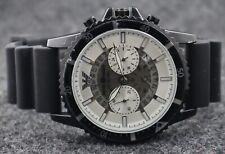 #RARE Armani Chronograph Quartz White Dial Analog Men's Wristwatch Free Shipping