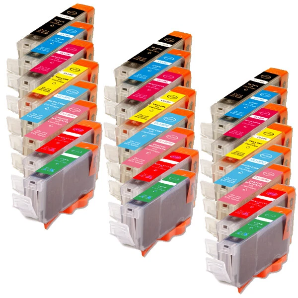 24PK Printer Ink Jet Cartridges + chip works for Canon CLI-8 Pro9000 Mark II - Image 1 of 1