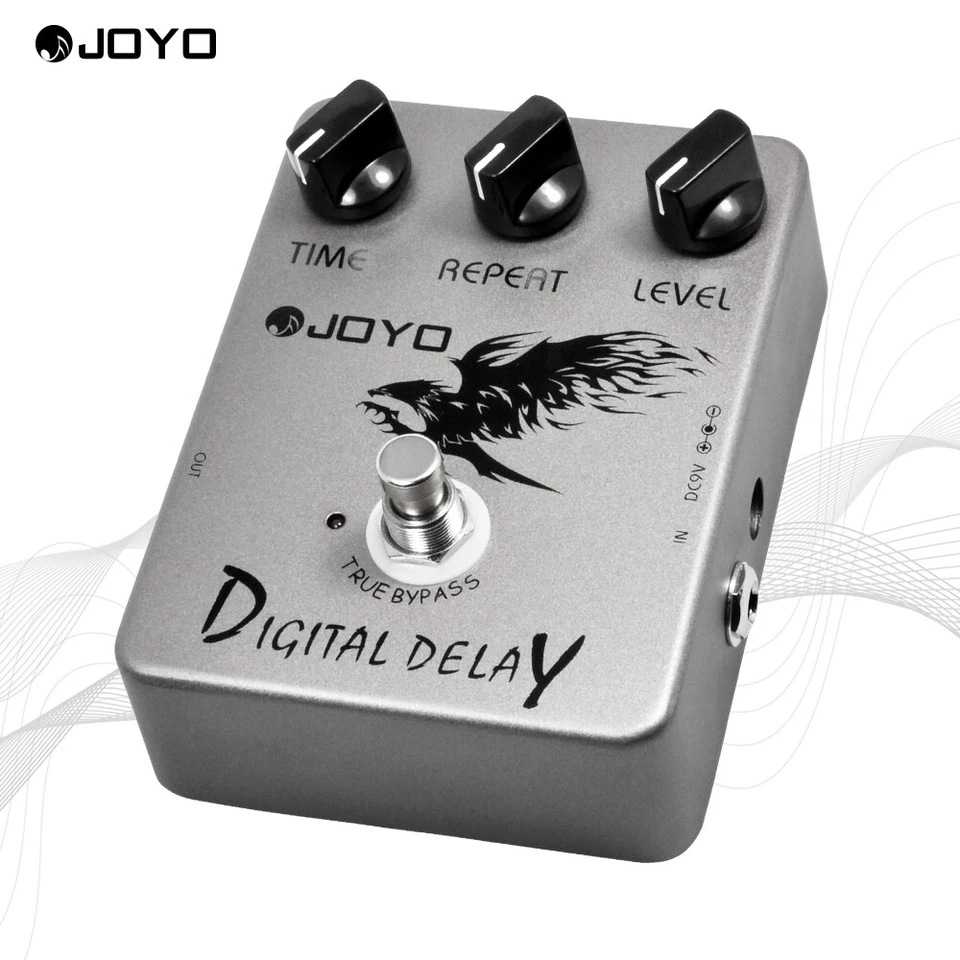 JOYO Digital Delay Guitar Pedal Rango Verdadero Bypass Tiempo/Repetición/Nivel Caja Abierta Foto 1 de 4