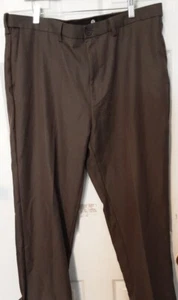Haggar Mens Brown Dress Pants 38 - Picture 1 of 8