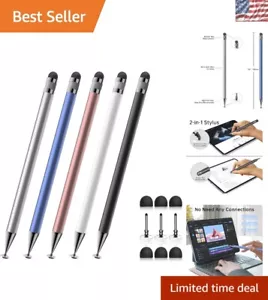 Lightweight 2-in-1 Stylus Pen Set with Flexible Tips - Perfect for Creatives - Picture 1 of 9
