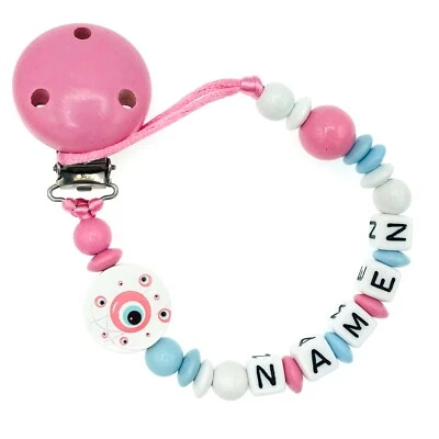 Dummy chain with desired name ❤ Nazar Turkish eye ❤ personalized ❤ - Image 1 of 3