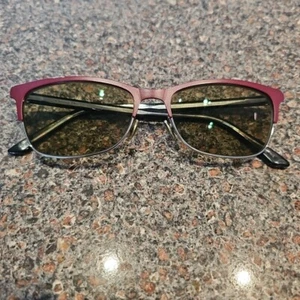 Christian Dior Eyeglasses Frames Montaigne n32 Black Burgundy 55 16 Italy EUC - Picture 1 of 15