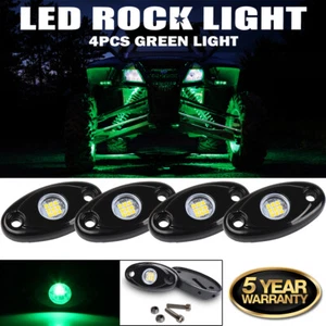 4PCS Green LED Rock Lights Trail Wheel Well Lamp for Polaris Sportsman ATV UTV - Bild 1 von 12