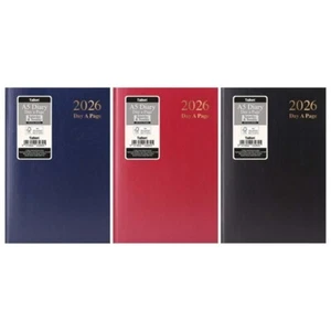 2026 Diary A5 Day A Page Casebound Value 7 Days Home Office Business Desk - Picture 1 of 35