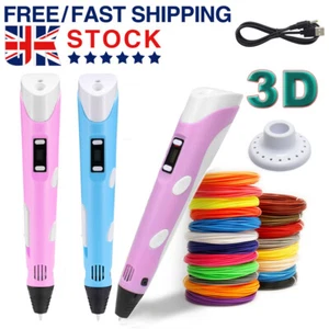 3D Printing Pen Set with 36/50M PLA Filament, USB Doodle Kit for Kids - Picture 1 of 27