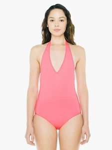 American Apparel Women's Neon Heather Pink Jersey Halter Size: XL New - Picture 1 of 3