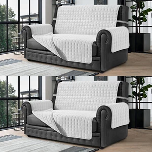 Funda Sofá Acolchada Antimanchas Reversible – Cubre Sofá y Sillón 1/2/3/4 Plazas - Imagen 1 de 57