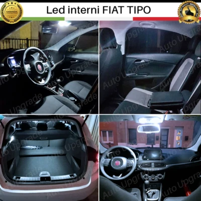 KIT LED INTERNI PER FIAT TIPO ANTERIORE + POSTERIORE + PORTAOGGETTI + BAGAGLIAIO - Immagine 1 di 4