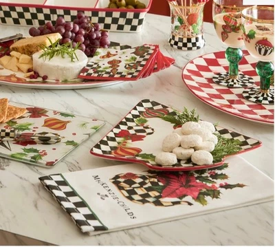 Plato ejecutivo de Navidad para entretenimiento Mackenzie Childs Foto 1 de 4