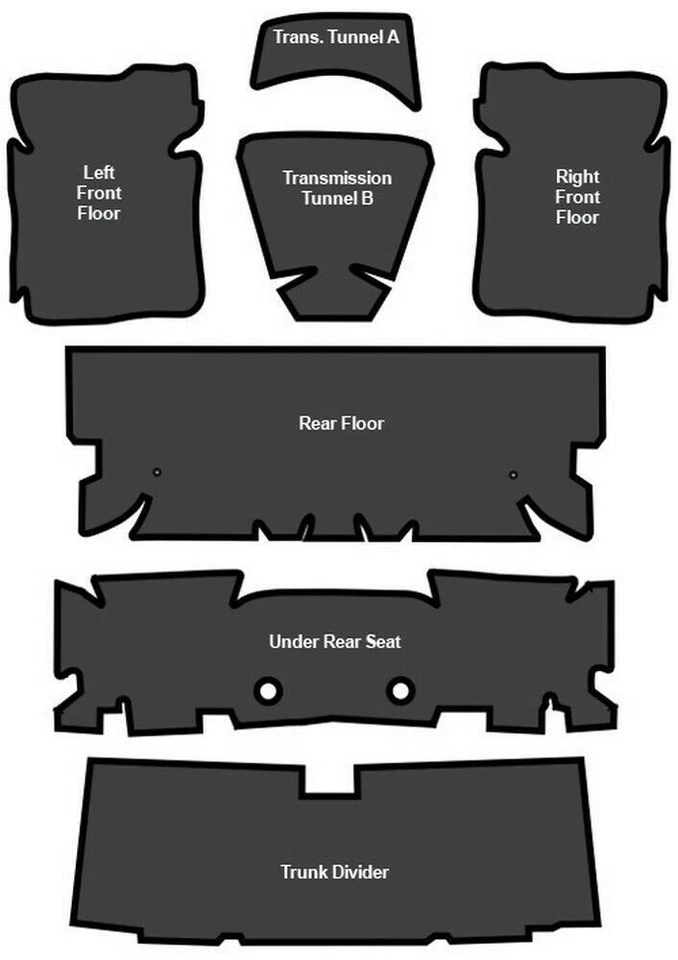 Pontiac Firebird 1970-81 transmisión automática amortiguador de sonido EVA Foto 1 de 1